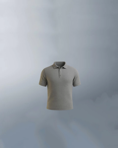 Camiseta Polo Piquet Cinza Pepita de Bismuto - comprar online