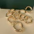 Argola Fecho Italiano Banho Ouro - comprar online
