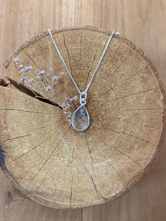 Pingente Quartzo Transparente Gota