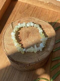 Pulseira Cascalho Jade verde