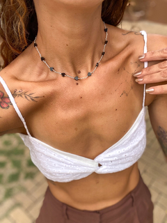 Choker Coração de Ônix - comprar online