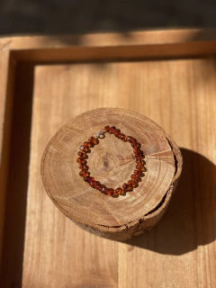 Pulseira Âmbar Cognac 16cm (por encomenda) - Flor do Mar