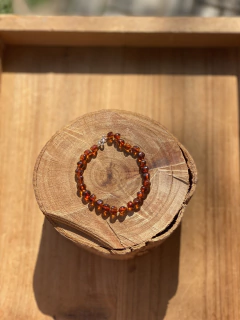 Pulseira Âmbar Cognac 16cm (por encomenda) - comprar online