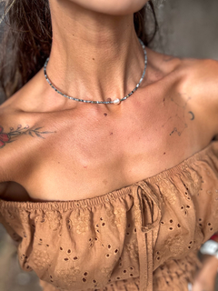 Choker Cianitas + Pérola (comunicação e expressão) na internet