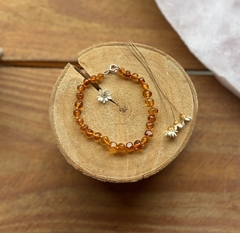 Pulseira Âmbar Cognac tonalidade mais clara