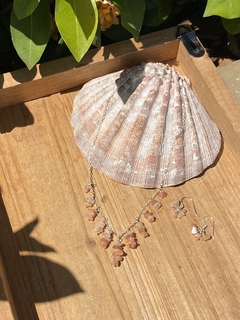 Colar Pedra da Lua Bege - comprar online