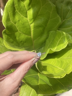 Anel Topázio formato diamante - loja online