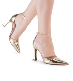 SCARPIN BEBECÊ SALTO ALTO FINO COM STRASS - T9419231 - Via Expressa Calçados