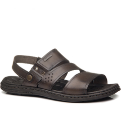 SANDALIA MASCULINA EM COURO PEGADA - 131224 - comprar online