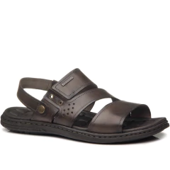 SANDALIA MASCULINA EM COURO PEGADA - 131224 - comprar online