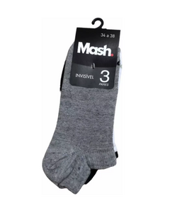 KIT COM 3 MEIA MASH INVISIVEL - OM002