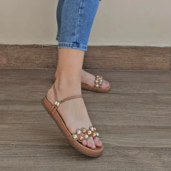 SANDALIA FEMININA CL FLAT BIRKEN COM ESFERAS - BK2042 na internet