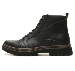 BOTA COTURNO MASCULINO EM COURO FREEWAY - JACK01 - Via Expressa Calçados
