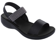 SANDALIA FEMININA ANABELA BAIXA DE ELASTICO TERRA E AGUA - 479009