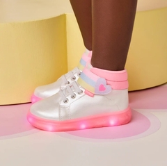 TENIS SNEAKER PAMPILI MENINAS DE LED CORAÇÃO - 483035 - comprar online