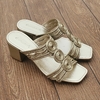 TAMANCO FEMININO DOURADO COM BRILHO DOCE MACA - E965STB