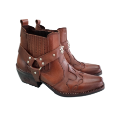 BOTA COUNTRY MASCULINA EM COURO POTRO - 219VAR