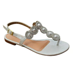 SANDALIA RASTEIRA COM PEDRARIA DOCE MACA - E971RT na internet