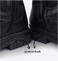 BOTA COTURNO INFANTIL PAMPILI LUCKY CORAÇÃO GLITTER - 711006 - loja online