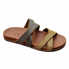SANDALIA PAPETE FEMININA CL FLAT - BK403 na internet