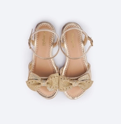 SANDALIA INFANTIL PAMPILI CHERRIE LAÇO E STRASS - 409261 - Via Expressa Calçados