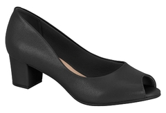 SAPATO FECHADO PEEPTOE SALTO BLOCO BEIRA RIO - 4777400