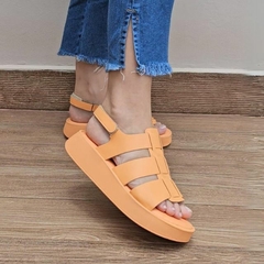 SANDALIA PAPETE ANABELA VIA BELLA DE VELCRO - VB6659
