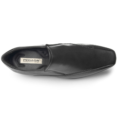 SAPATO SOCIAL LISO MASCULINO EM COURO PEGADA - 122877 - Via Expressa Calçados