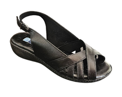 SANDALIA FEMININA ORTOPEDICA EM COURO AMANDA FLEX - 1469 - comprar online