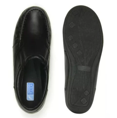 MOCASSIM EM COURO COM ELASTICO AMANDA FLEX - 1413 - Via Expressa Calçados