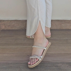 SANDALIA RASTEIRA FEMININA MOLECA COM STRASS - 5452141 - comprar online