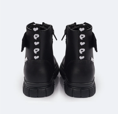 BOTA COTURNO PAMPILI LUCKY TIRA STRASS - 711001 - Via Expressa Calçados