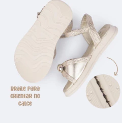 SANDALIA MENINAS PAMPILI FLOWER TRAMADO - 702057 - Via Expressa Calçados