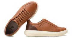 TENIS CASUAL MASCULINO EM COURO FREEWAY - DUO02 na internet