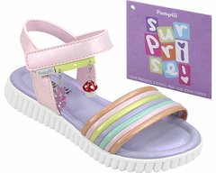 SANDALIA INFANTIL PAMPILI COLORIDA CANDY SURPRISE - 123273