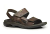SANDALIA MASCULINA PEGADA EM COURO COM 2 VELCROS - 133206