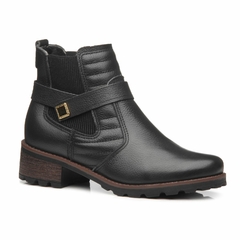 BOTA FEMININA CANO CURTO EM COURO PEGADA - 281412 - comprar online
