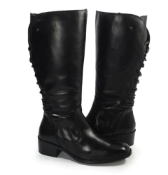 BOTA FEMININA CANO LONGO DE AMARRAR EM COURO PERLATTO - LIE010 - comprar online