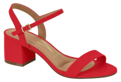 SANDALIA FEMININA VIZZANO SALTO BLOCO MEDIO - 6291900 - Via Expressa Calçados