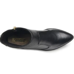 BOTA FEMININA PEGADA EM COURO CANO CURTO - 280502 - loja online