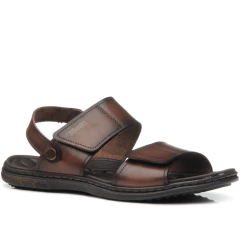 SANDALIA MASCULINA PEGADA EM COURO - 133303