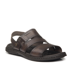 SANDALIA MASCULINA EM COURO PEGADA - 131224