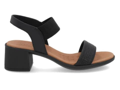 SANDALIA SALTO BLOCO EM COURO USAFLEX - UC22003001