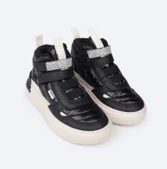 TENIS CANO MEDIO PAMPILI XP MATELASSÊ E STRASS - 736009