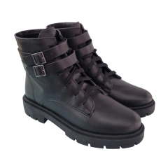 BOTA COTURNO FEMININO CANO MEDIO AKAZZO - 1624BI
