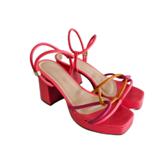 SANDALIA PLATAFORMA FEMININA COR DA FLOR - 133255