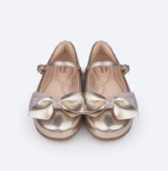 SAPATILHA INFANTIL PAMPILI COM LAÇO E STRASS - 100502 na internet