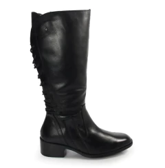 BOTA FEMININA CANO LONGO DE AMARRAR EM COURO PERLATTO - LIE010 na internet