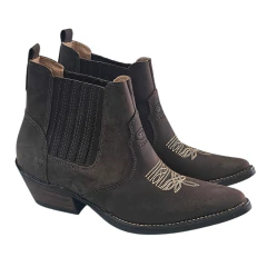 BOTINA MASCULINA COUNTRY EM COURO BICO FINO CERRADO - 217DUR - comprar online