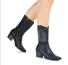 BOTA COUNTRY FEMININA BEBECE CANO MEDIO BORDADA - T4918102